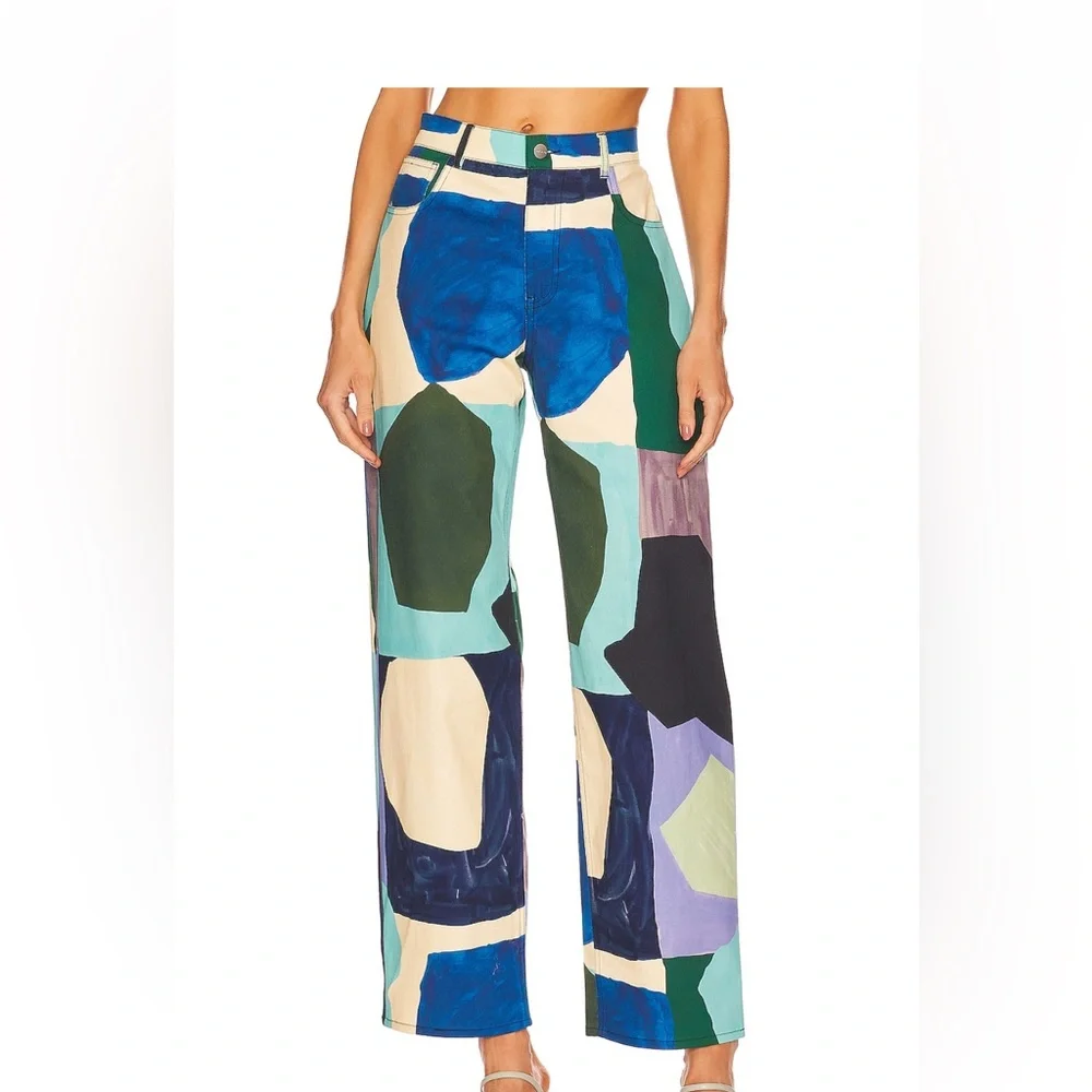 Multi color pants wore once! - Picture 1 of 5